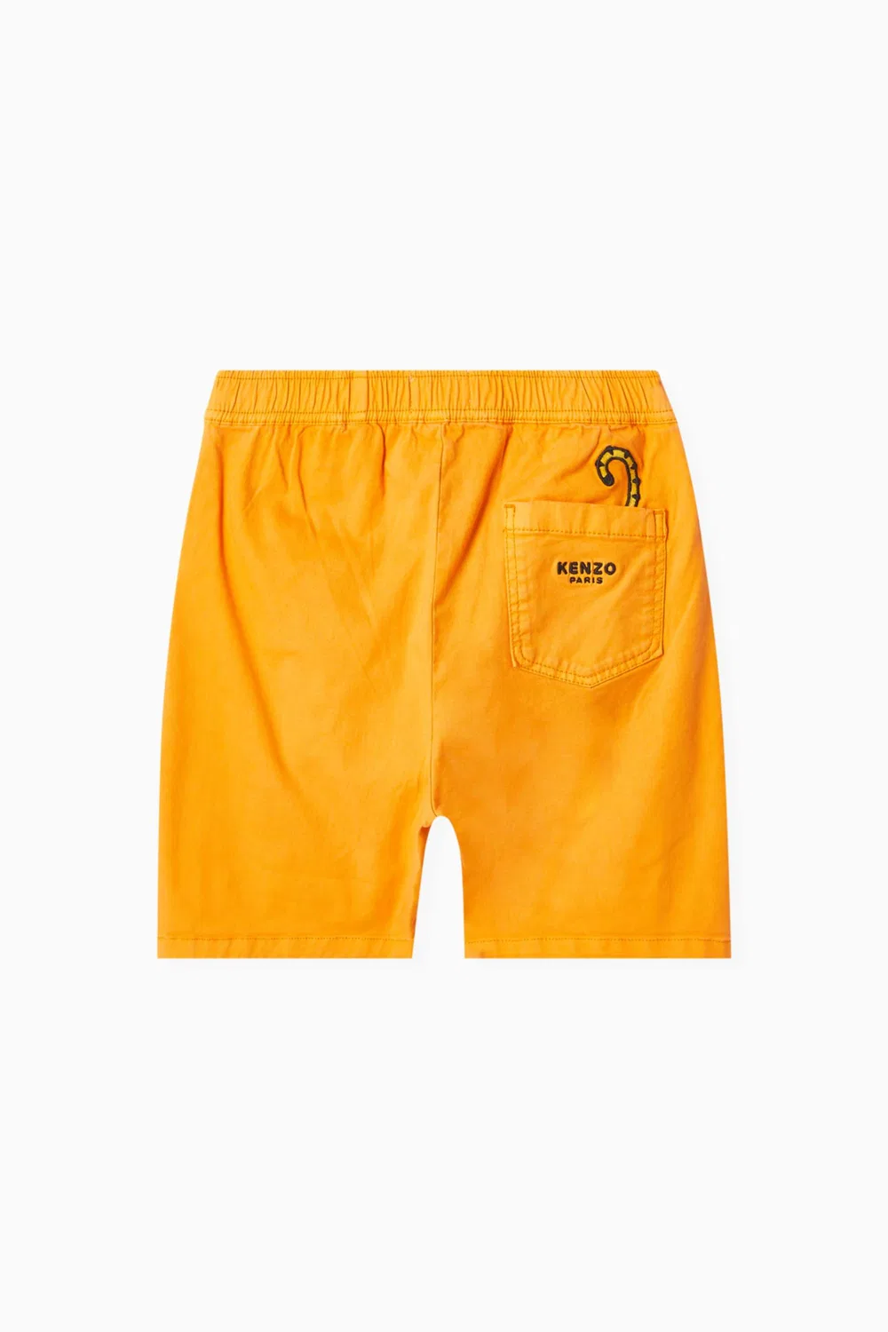 Шорты с принтом тигра Bermuda KENZO KIDS, оранжевый — фото 3