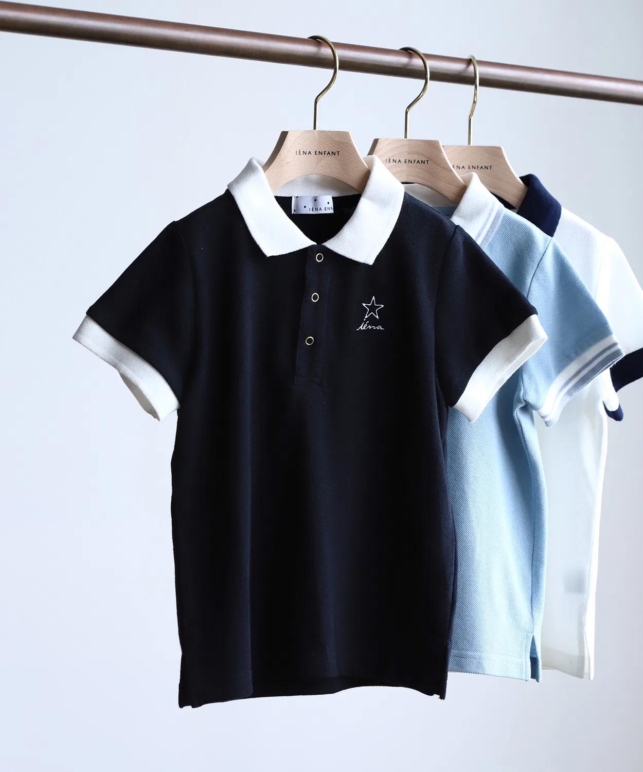 Детский поло с коротким рукавом IENA ENFANT, Black