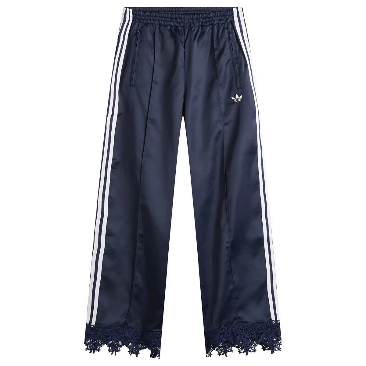 Женские брюки из атласа с кружевом Firebird Adidas, Night Indigo