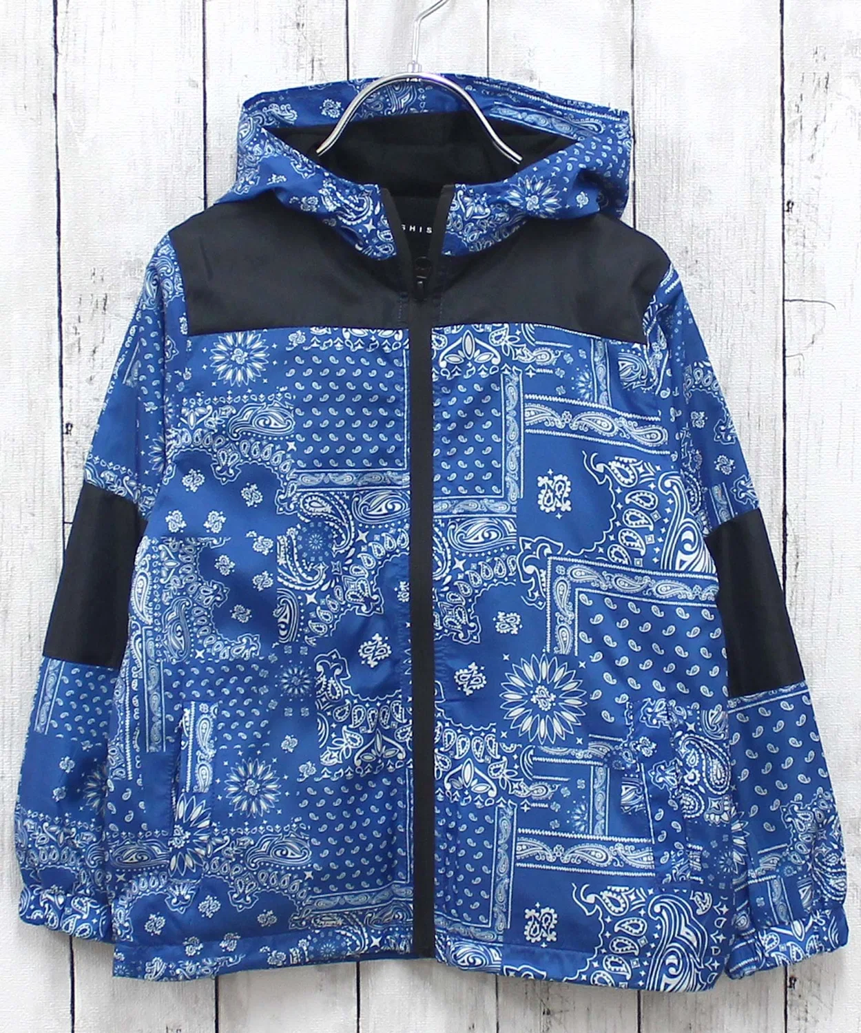 Детская куртка-парка с принтом пейсли, модель 943-04 ZI-ON, Charcoal Grey — фото 3