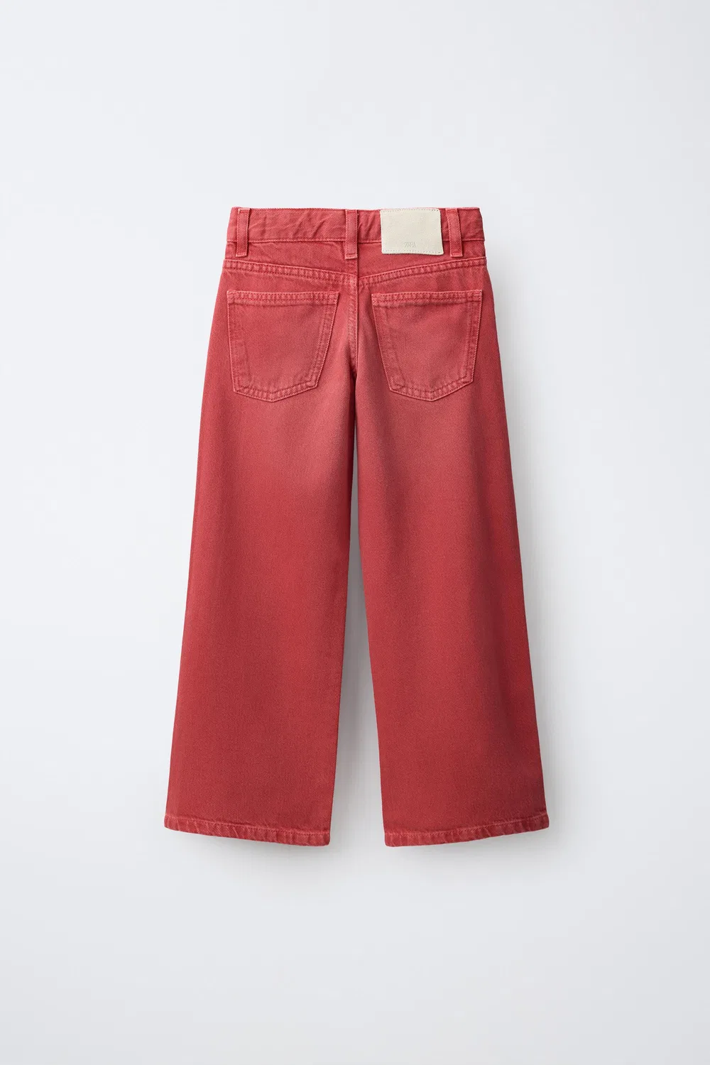 Джинсы WIDE-LEG ZARA, Red — фото 2