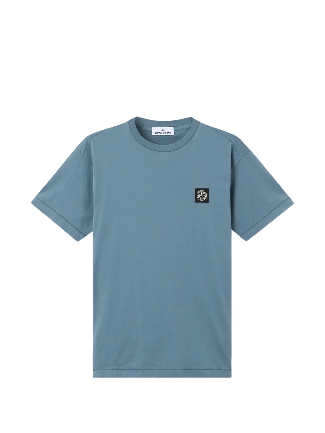 Stone Island Футболка хлопковая с нашивкой-логотипом, синий