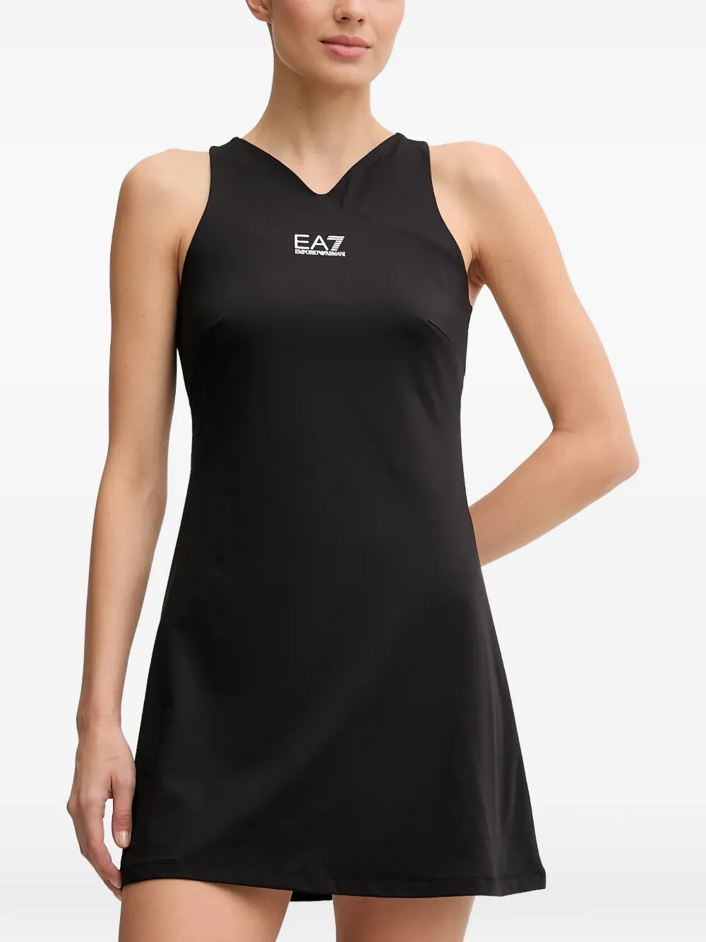 

Комплект из топа и шортов с V-образным вырезом Ea7 Emporio Armani, черный