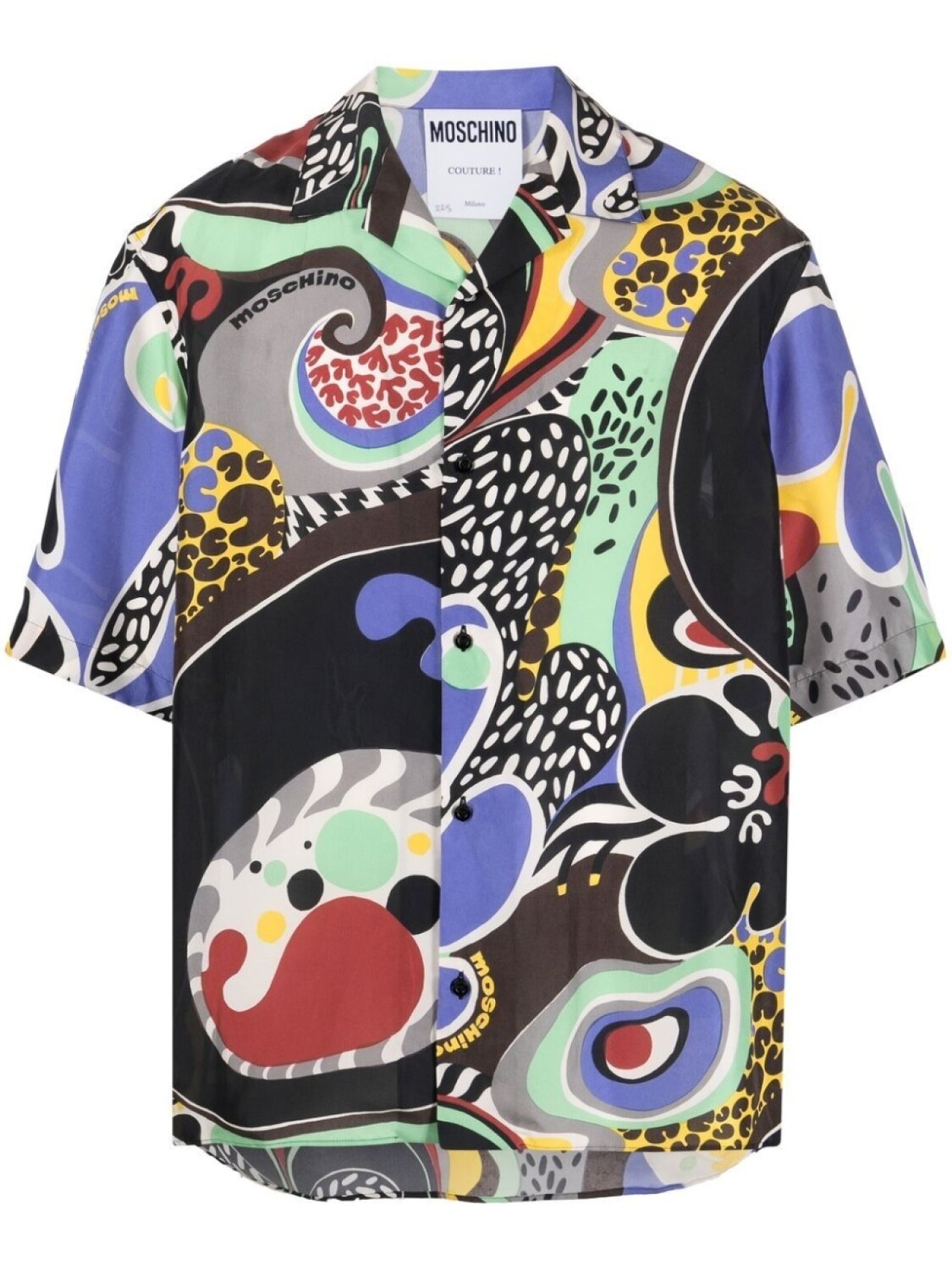 

Moschino рубашка с графичным принтом, черный