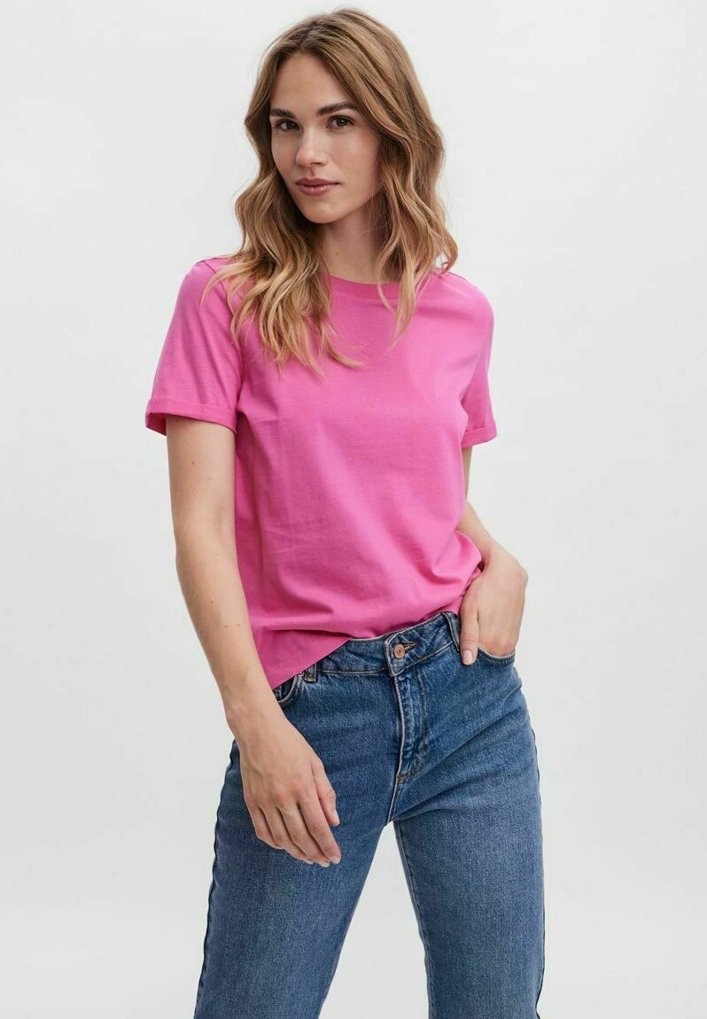 

Базовая футболка Vero Moda, Розовый, Базовая футболка Vero Moda