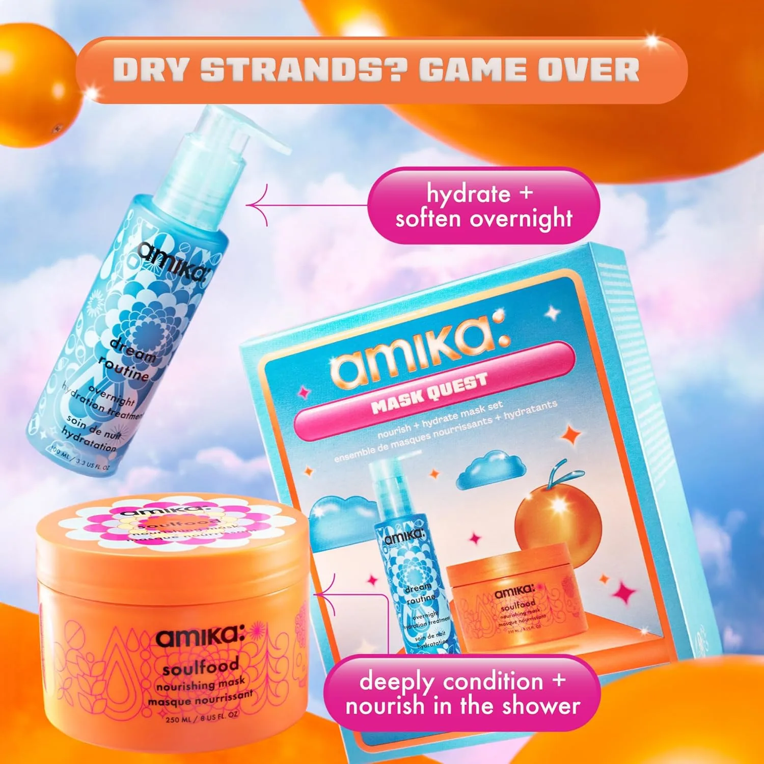 Набор масок Amika Mask Quest: Nourish + Hydrate. — фото 2