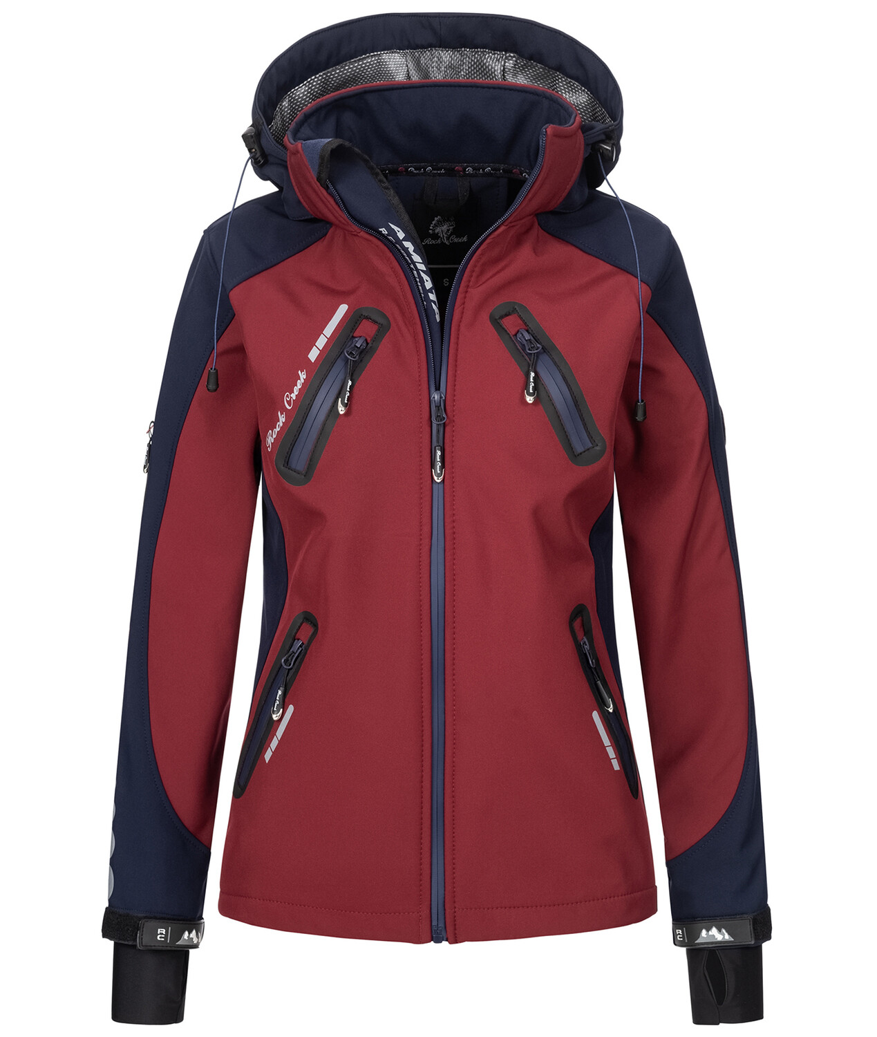 

Куртка софтшелл Rock Creek Jacke, цвет Weinrot