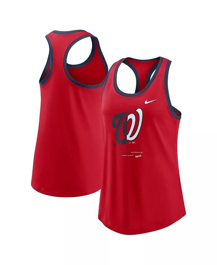 

Женская красная майка Washington Nationals Tech Nike