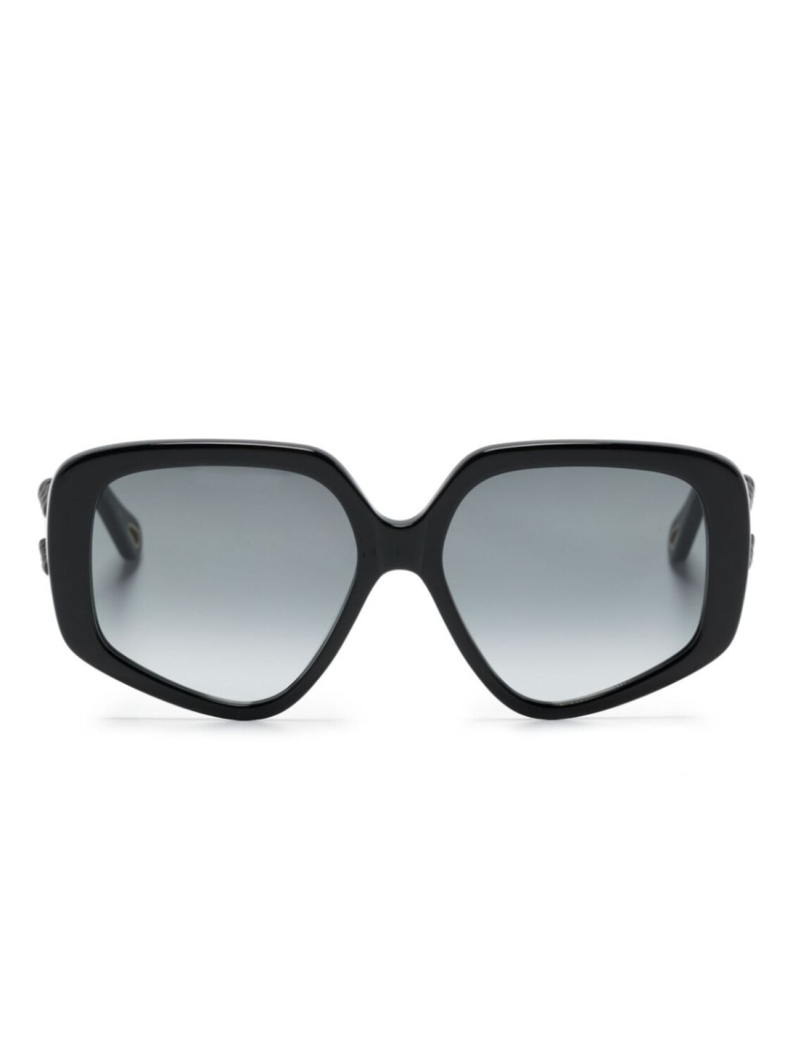 

Chloé Eyewear солнцезащитные очки Mony в геометричной оправе, черный
