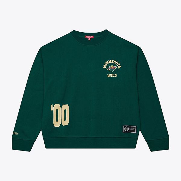 

Женский зеленый свитшот Minnesota Wild Mitchell & Ness