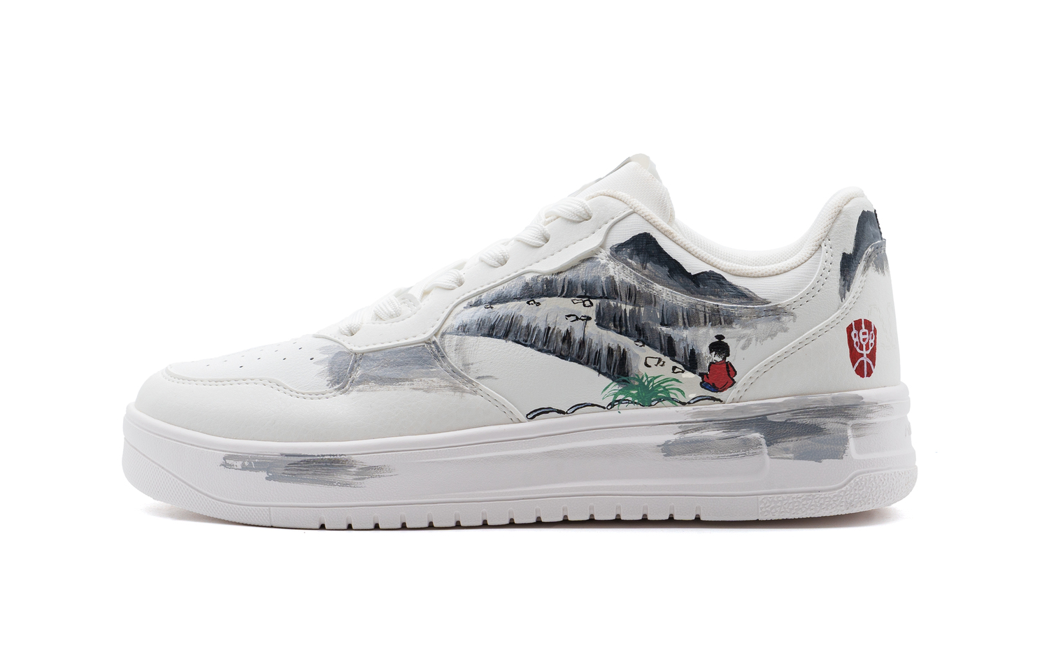 

ANTA Легкие кроссовки для скейтбординга Unisex Gray из искусственной кожи и текстиля с амортизирующей подкладкой, противоскользящей подошвой и низким верхом