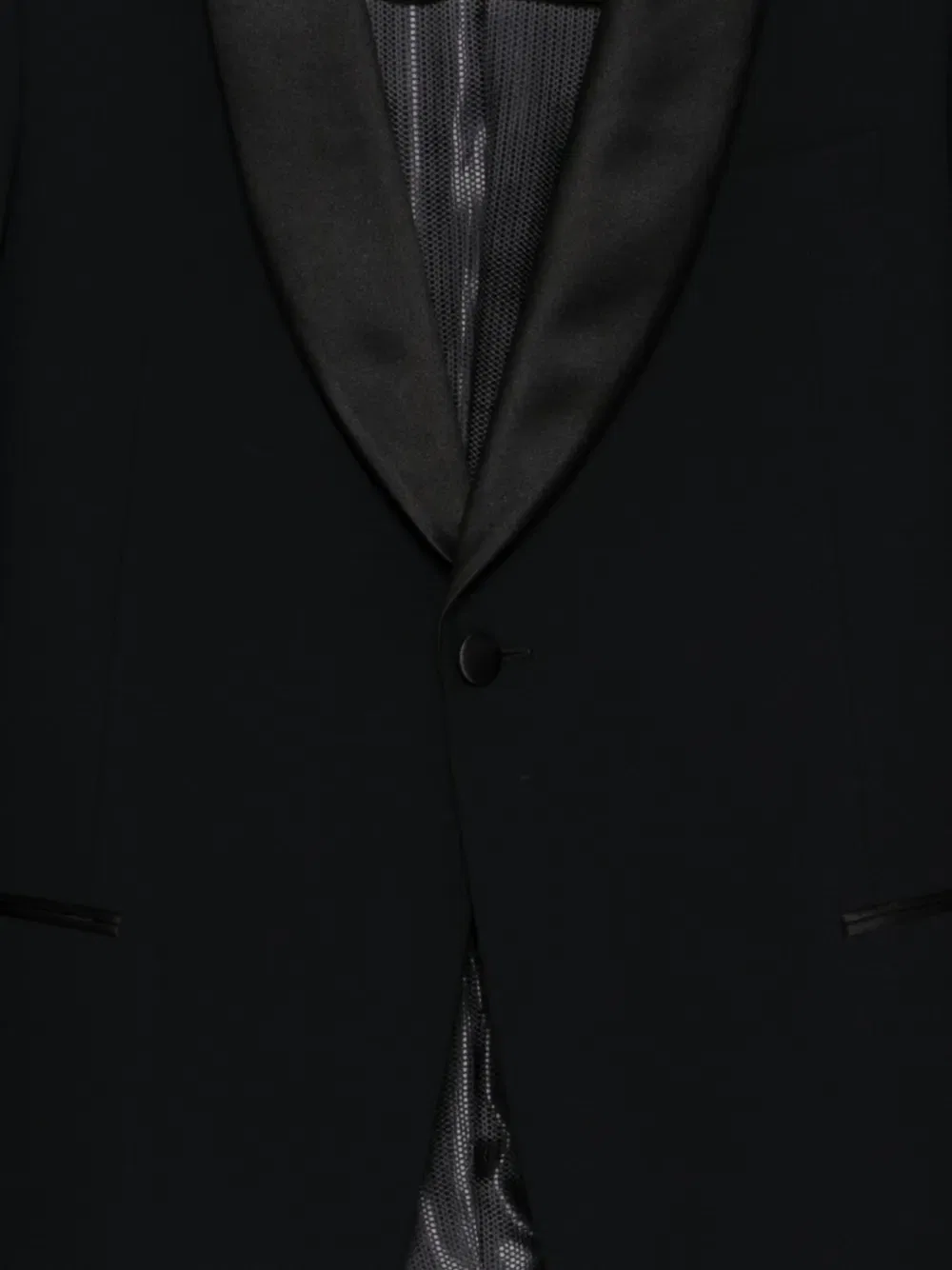 Костюм с шалевым воротником Emporio Armani, синий — фото 3