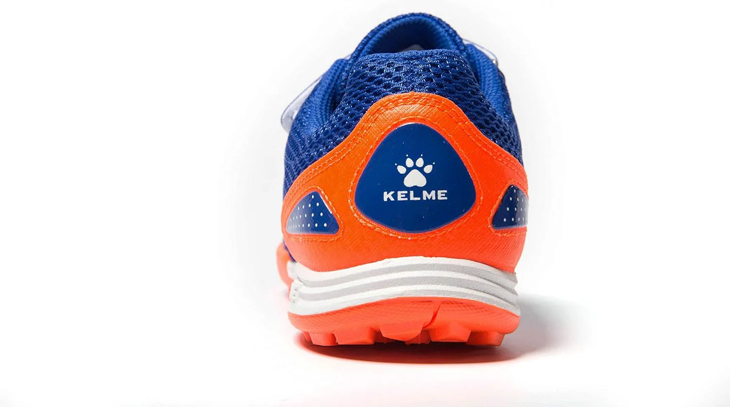 Футбольные бутсы KELME без шнурков для детей и подростков - футзал или футбольная обувь для игры на траве для мальчиков и девочек - футбольные бутсы на липучке для игры в помещении или на улице, синий — фото 2