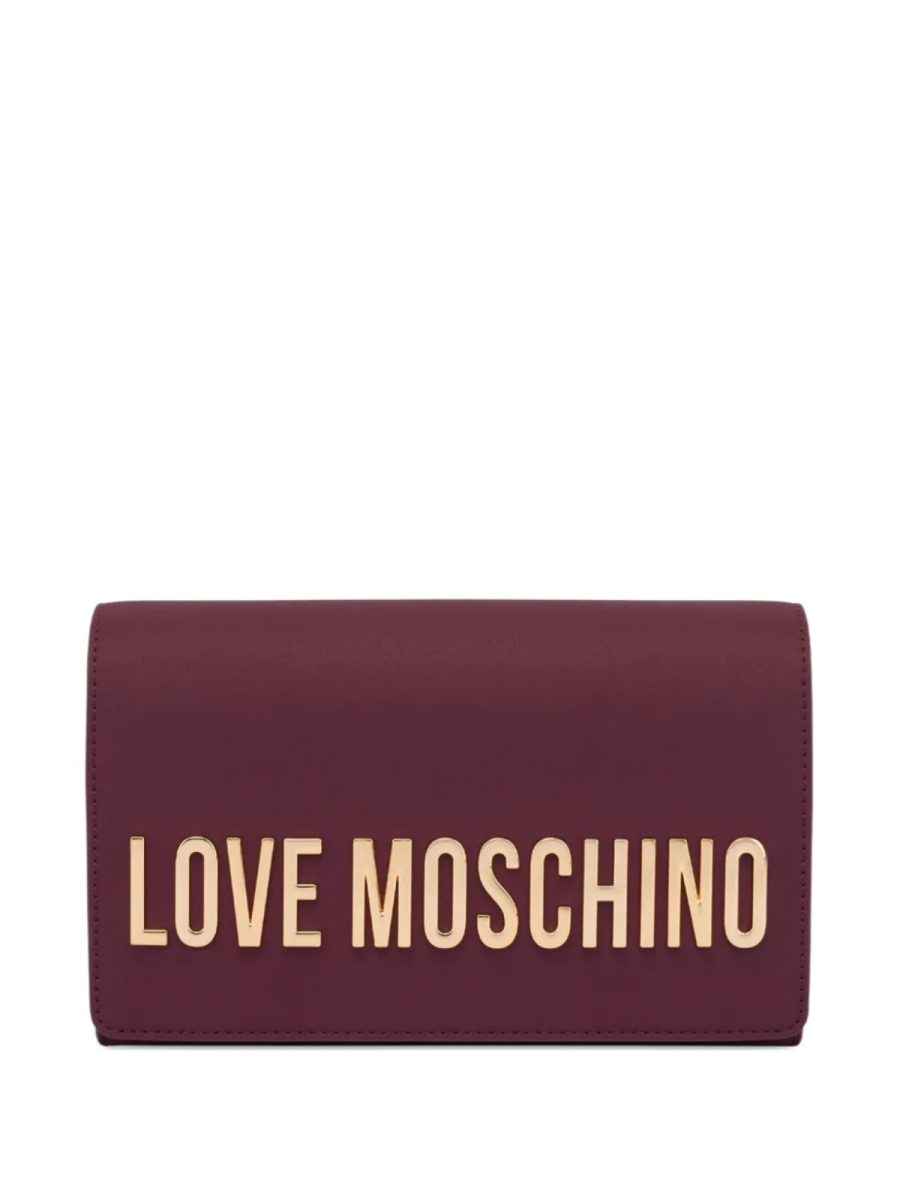 

Love Moschino клатч с логотипом, фиолетовый