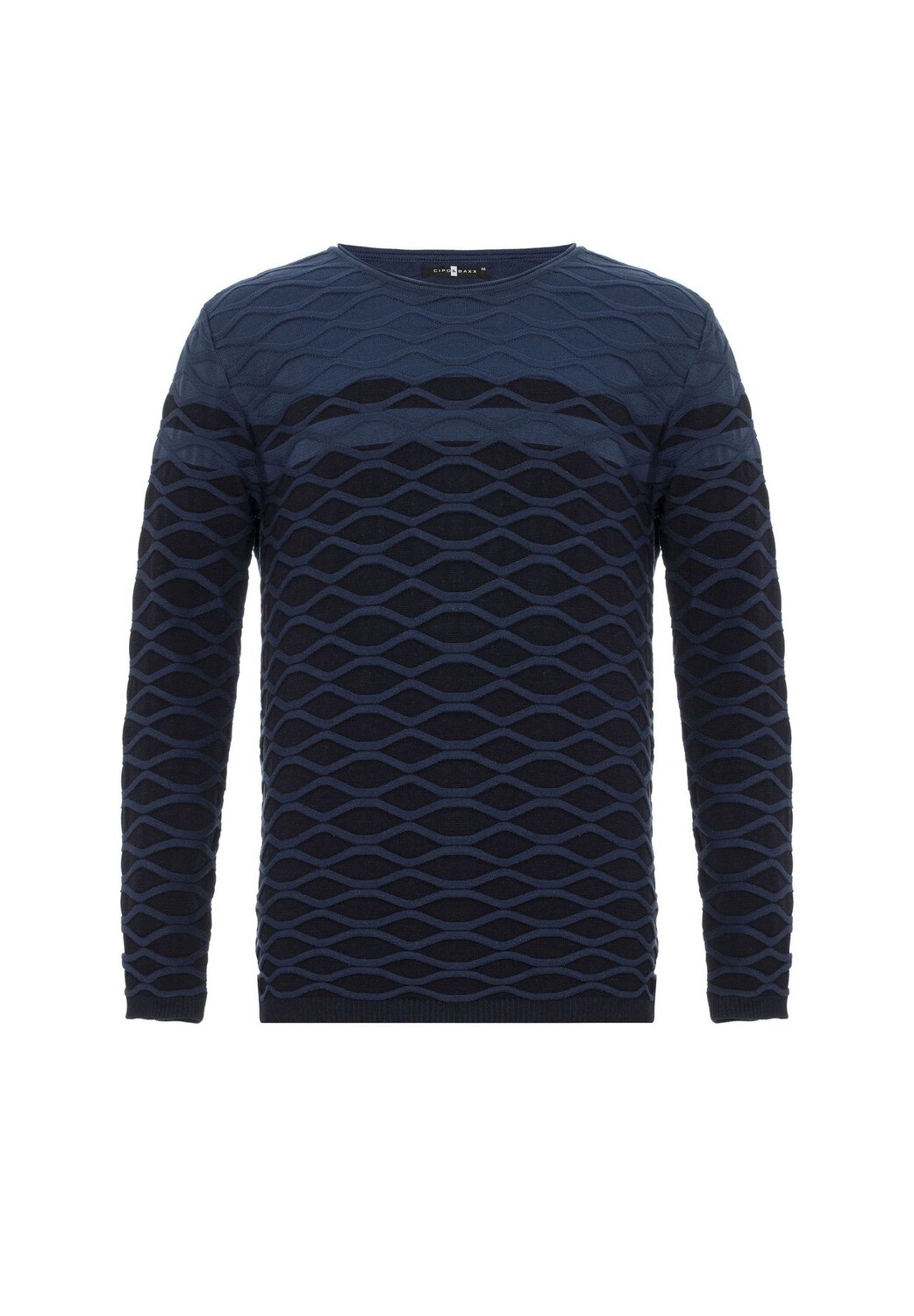 

Свитер современного вязаного дизайна CIPO & BAXX, цвет Darkblue