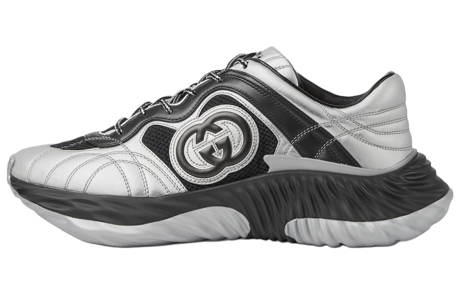 

Низкие повседневные кроссовки мужские серебристые GUCCI, Silver