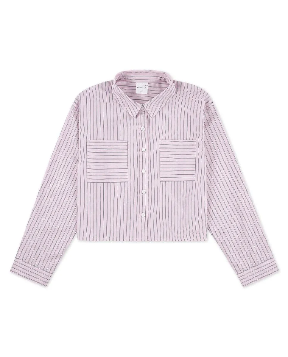 

Рубашка в клетку с пуговицами спереди от Kids Abercrombie, розовый