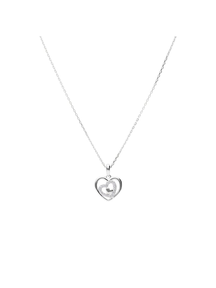 

Lucardi Колье в форме сердца из серебра 925 пробы