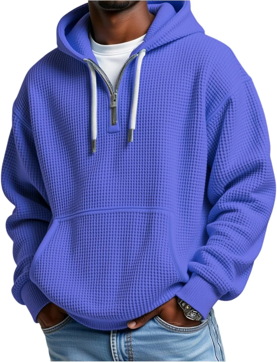 

Толстовка RTTUIOP с капюшоном, мужская, зимняя, свободного кроя