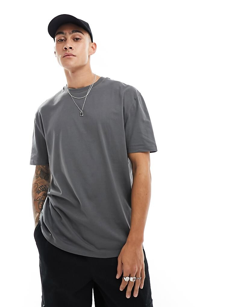 

ASOS DESIGN – Essential – графитовая футболка свободного кроя