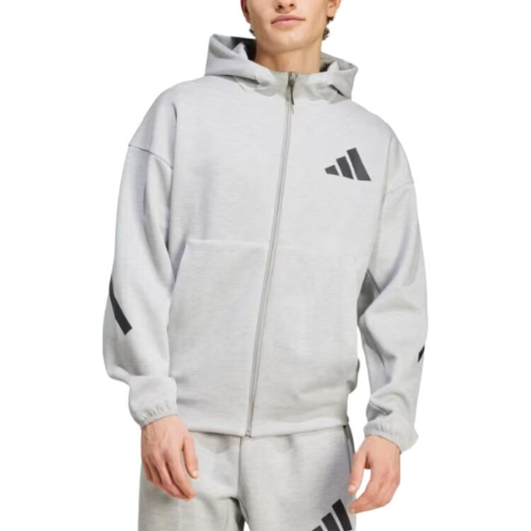 Куртка ZNE мужская серая Adidas, серый — фото 2