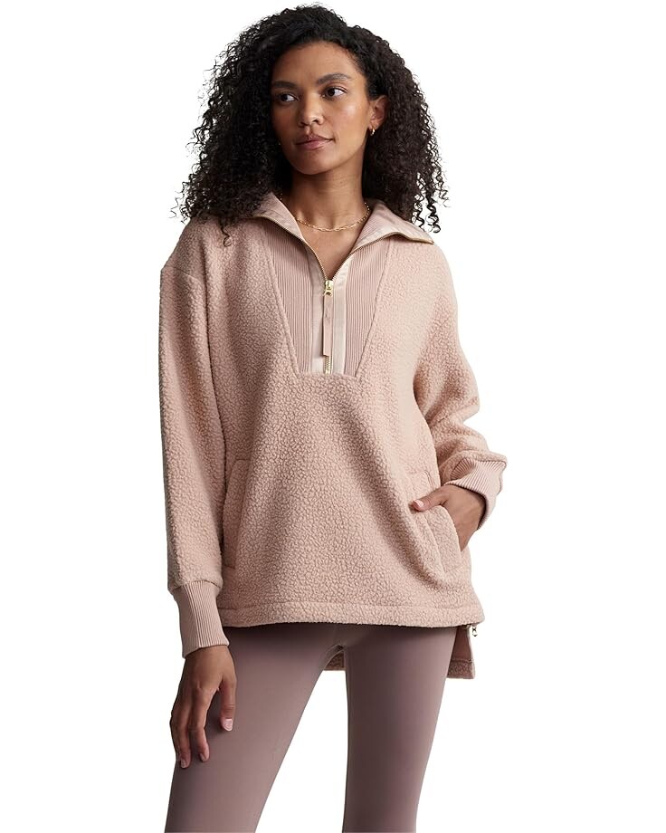

Свитер Varley Wallace Half Zip Fleece, цвет Blush Tan