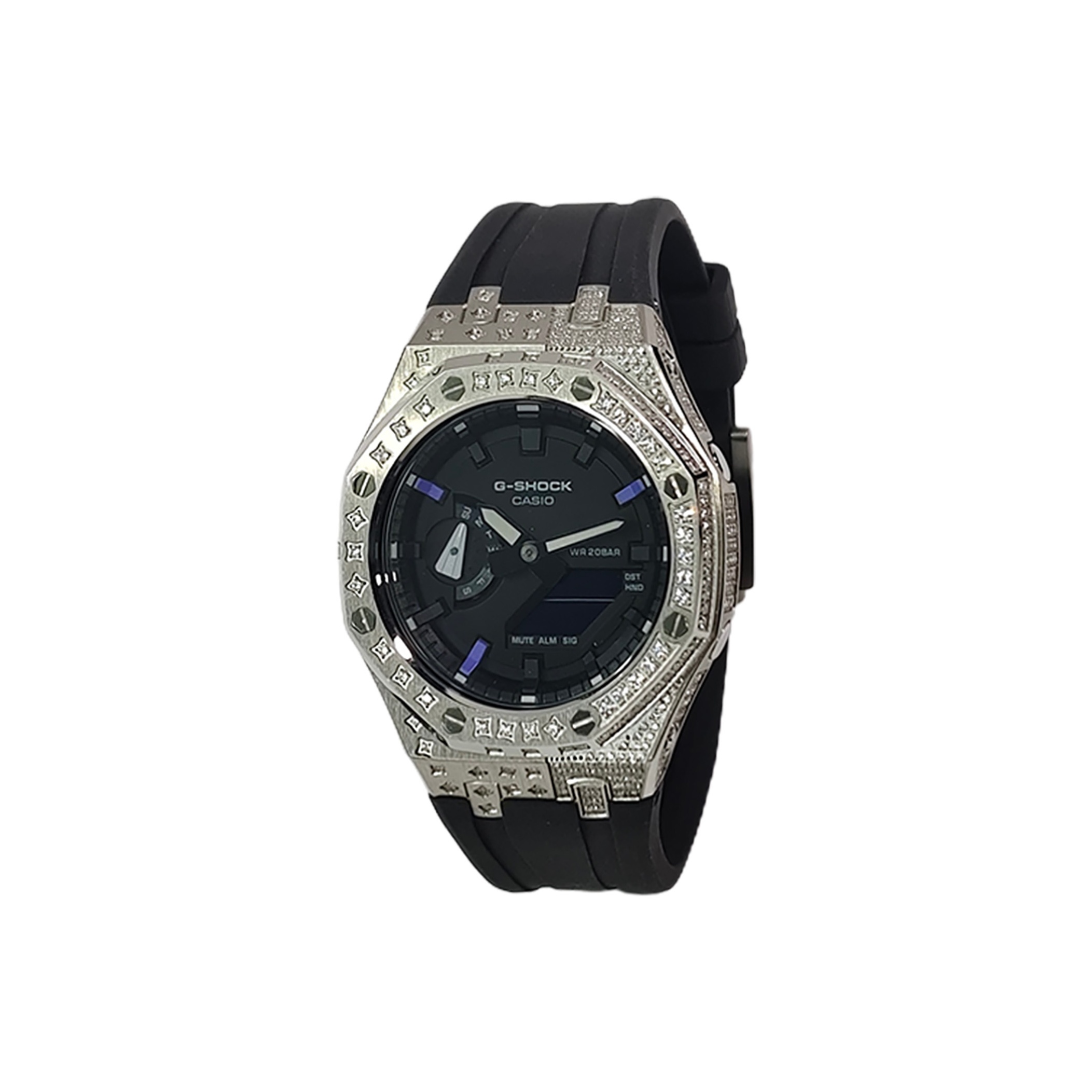 

CASIO Часы Retrofit Series Quartz Movement Fluoroelastomer Strap Watch Men's Watch Black Dial