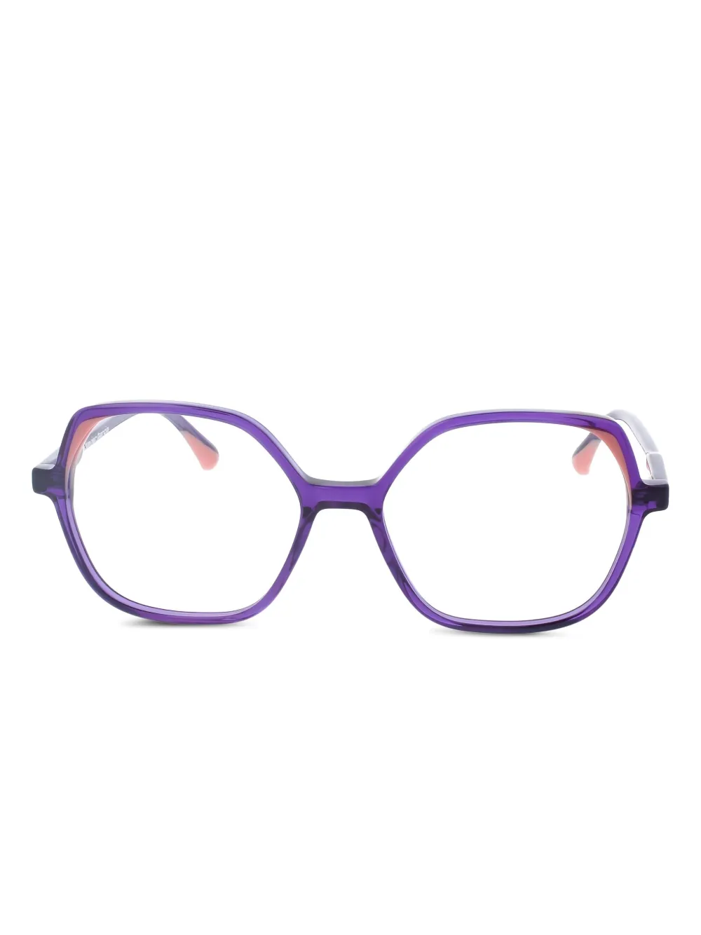 

Очки Rectangle inner-detail frames Xavier Garcia Design, фиолетовый