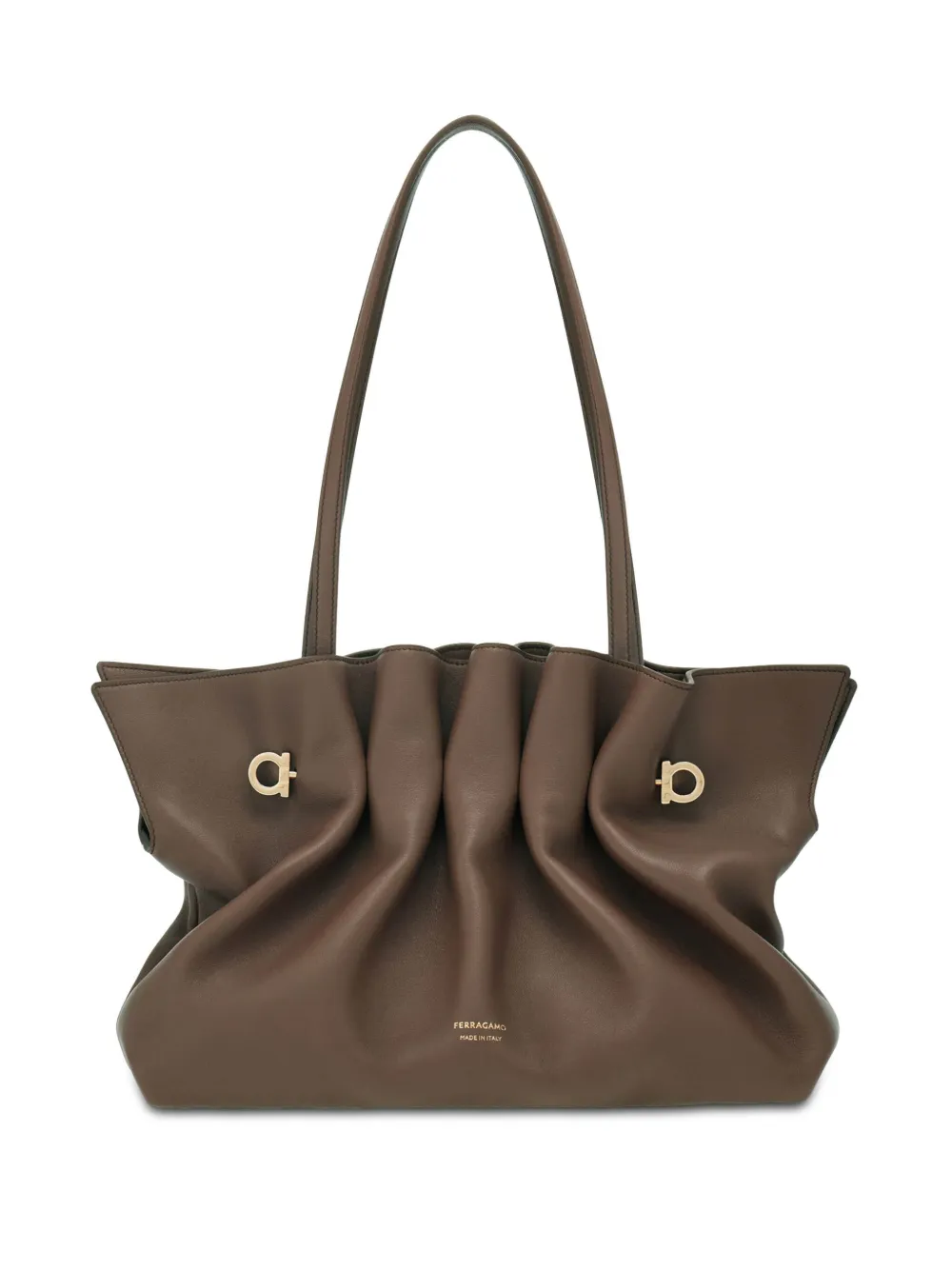 

Сумка на плечо Soft среднего размера Ferragamo, серый