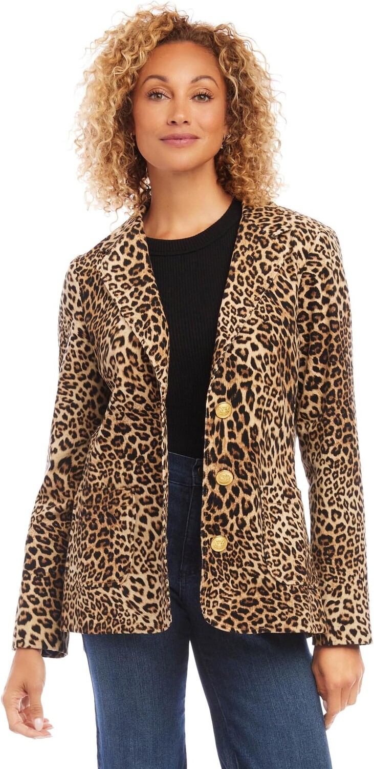 

Куртка Leopard Corduroy Jacket Karen Kane, леопард