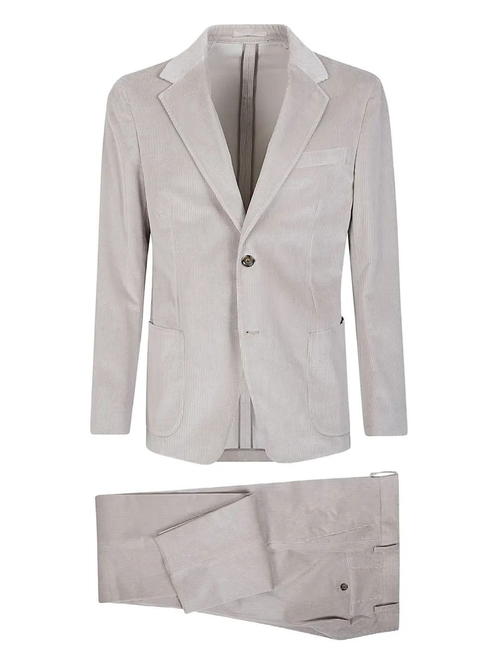 

Фактурный однобортный костюм Lardini, серый