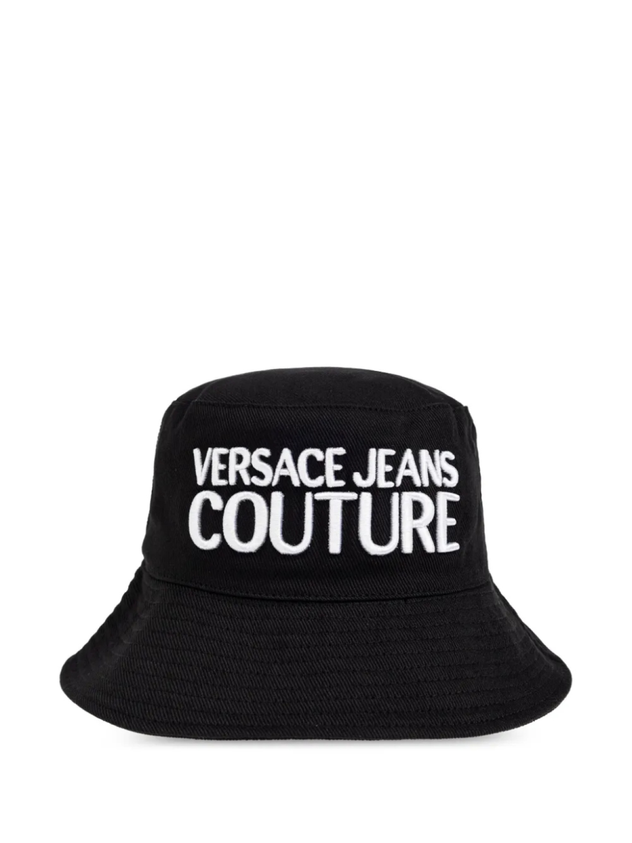 

Панама с вышитым логотипом Versace Jeans Couture, черный