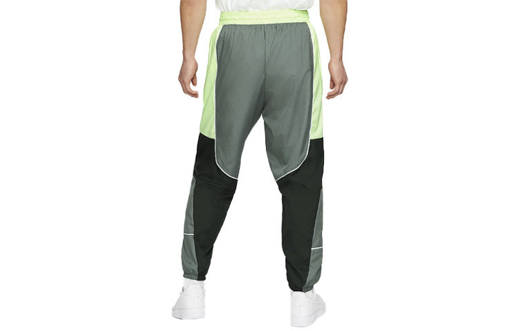 Спортивные брюки Nike Throwback Colorblock Woven Basketball Bundle Feet Sports Pants CV1915-084 — фото 4