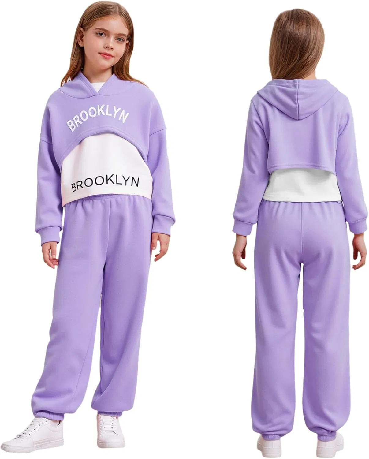Детский спортивный костюм из 3 предметов YiZYiF, Purple