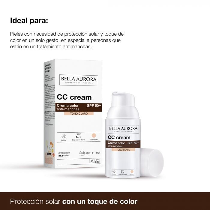 Набор косметики Crema Color Anti-Manchas SPF 50+ Bella Aurora, Claro — фото 3