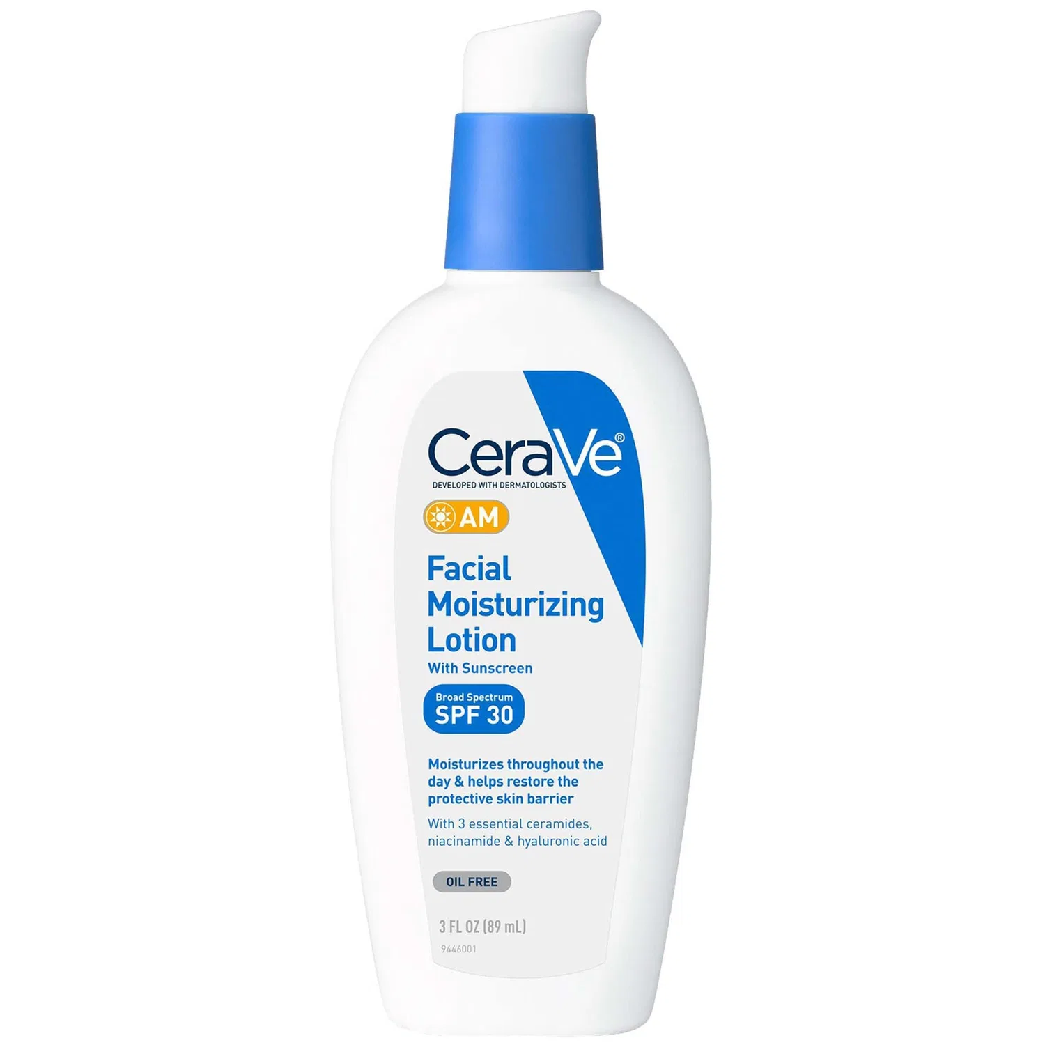 Увлажняющий крем для лица с SPF 30 без масла CeraVe, 89 мл