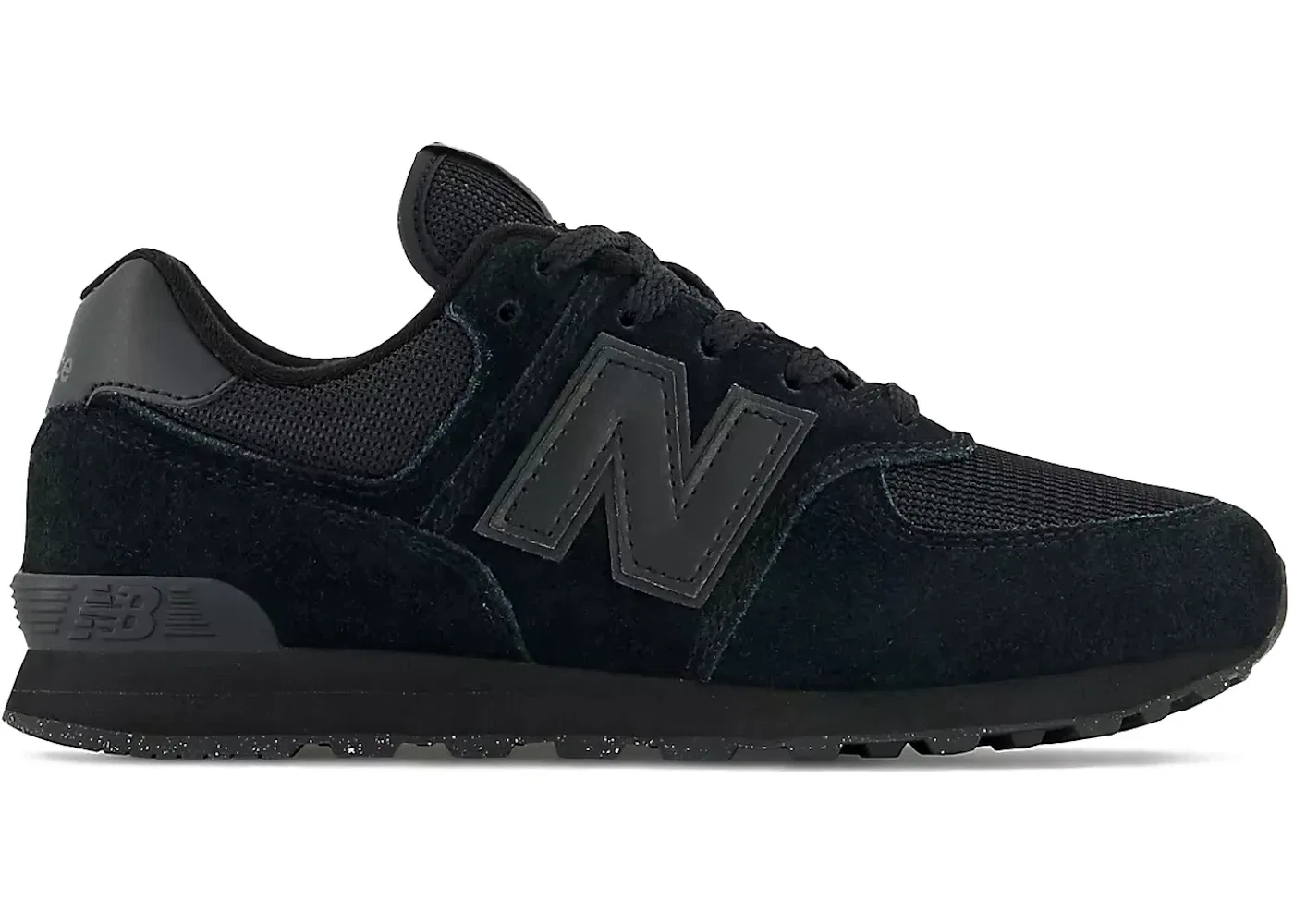 Детские кроссовки для мальчиков и девочек с длинным шнурком New Balance 574 Core, Black