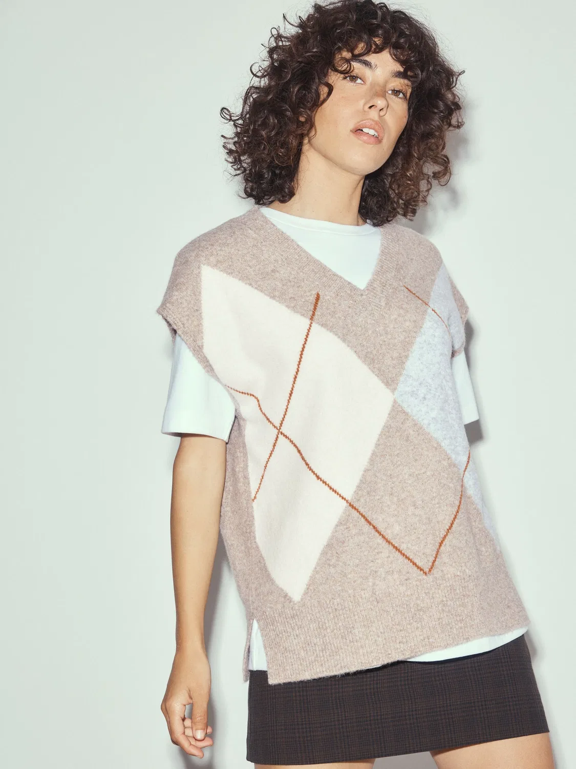 Овсянка Аргайл Танк Next, Oatmeal Argyle