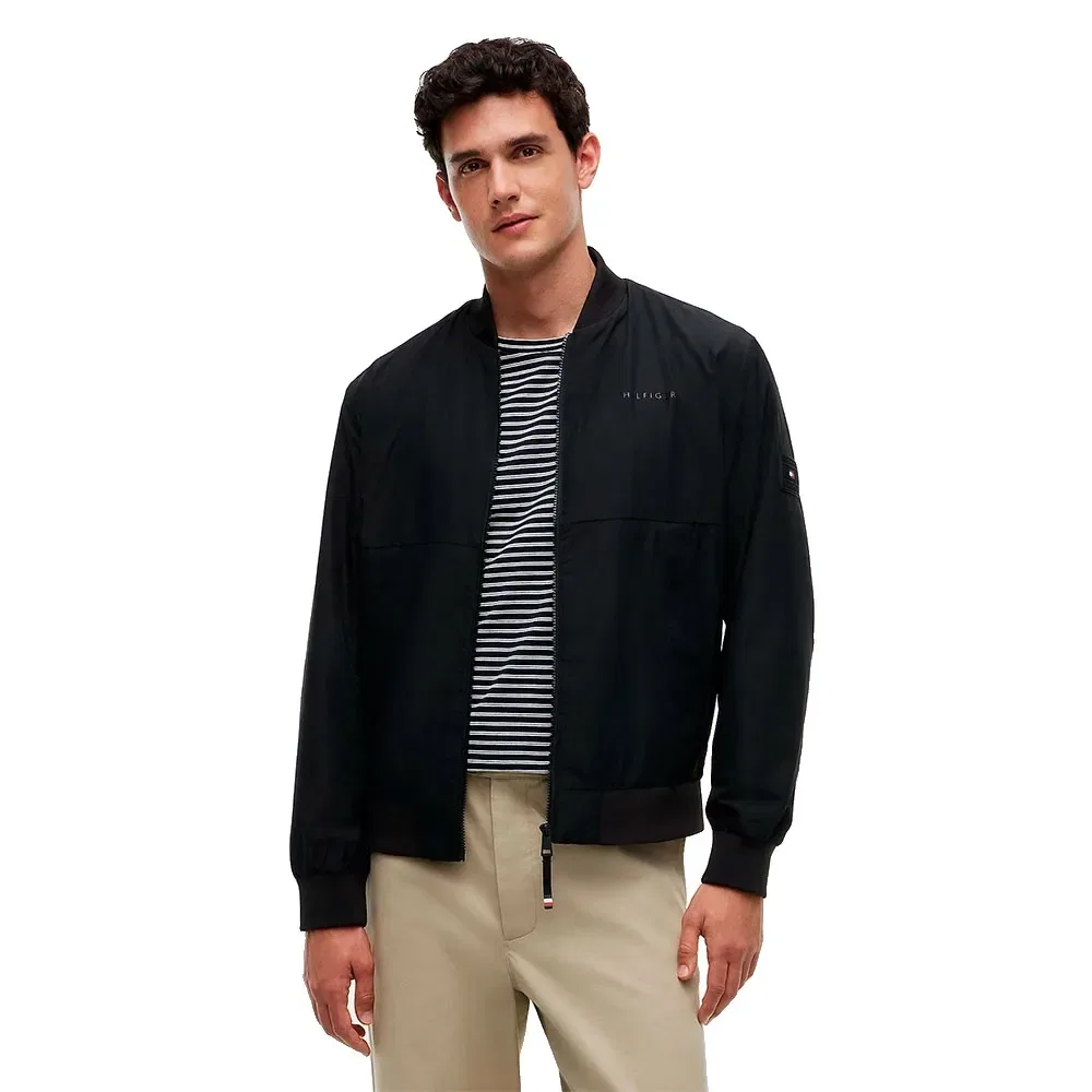 Мужская куртка-бомбер с водоотталкивающей отделкой Tommy hilfiger, Black