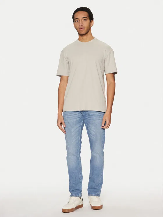 Футболка slim fit Calvin Klein, бежевый — фото 2