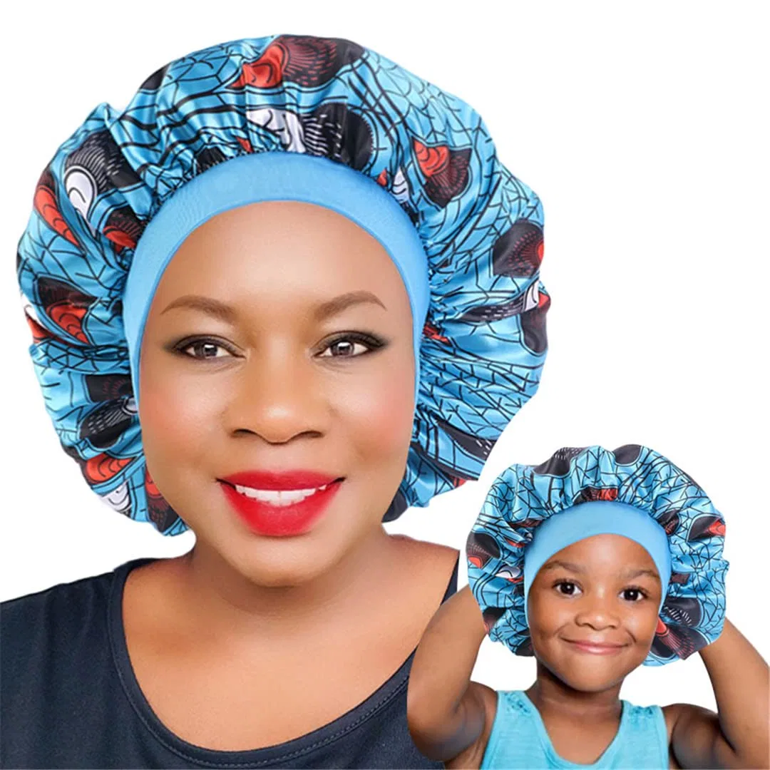 Шапочка для душа Satin Bonnet с африканским принтом, Kids Flower GN Heydhsdc — фото 2