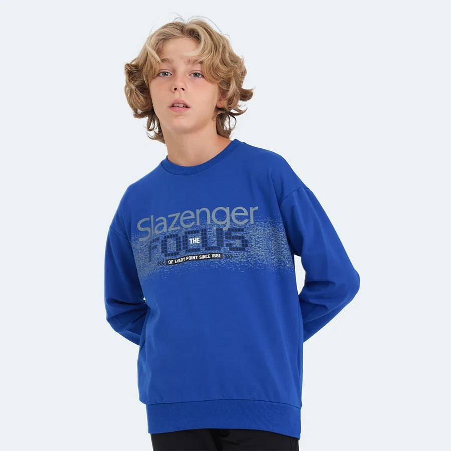 Свитшот с длинным рукавом Slazenger LAST Unisex, Голубой