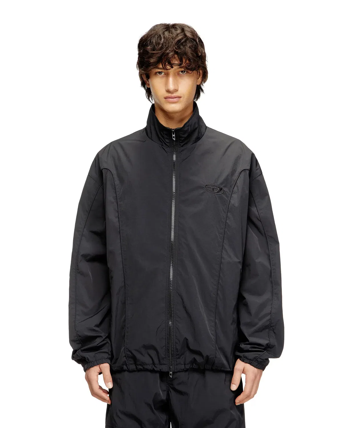 Мужская куртка из нейлона с отделкой Diesel, Negro