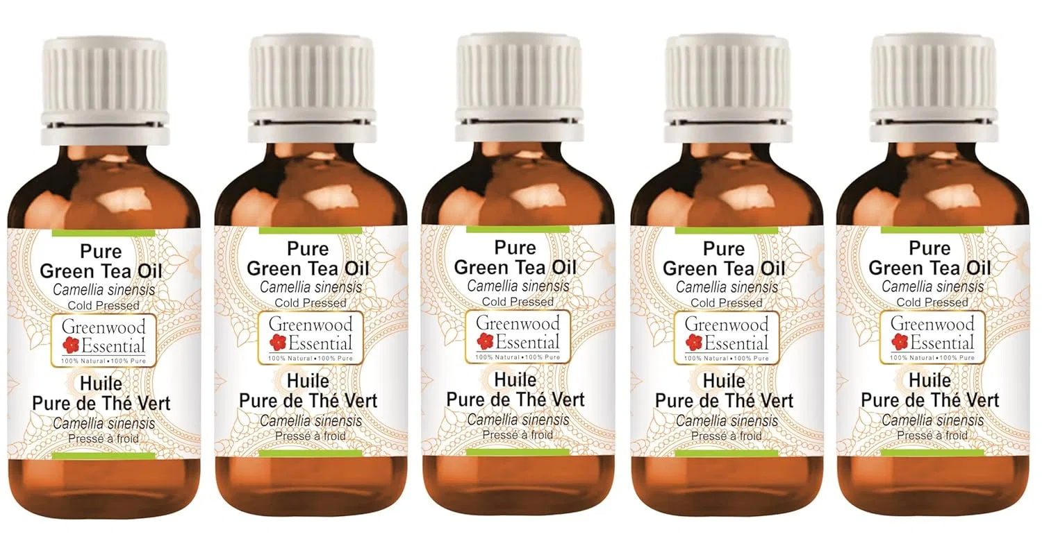 Масло для тела Green Tea Oil, Greenwood Essential, 100 мл x 5, 500 мл