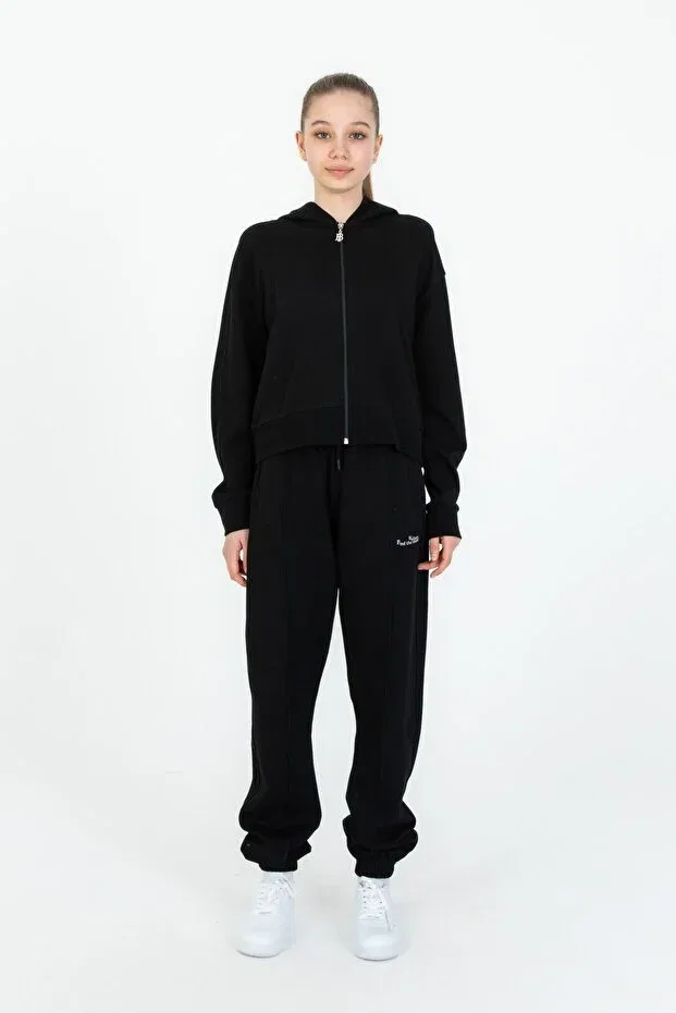 Детский комплект для девочек с капюшоном Black One, Black