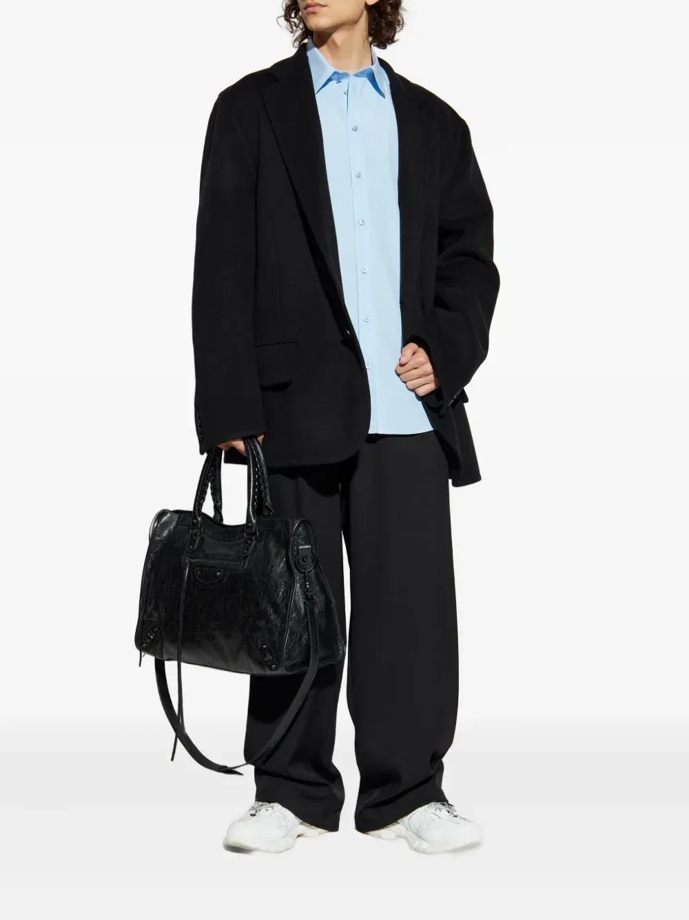 Рубашка с длинными рукавами Balenciaga, синий — фото 2