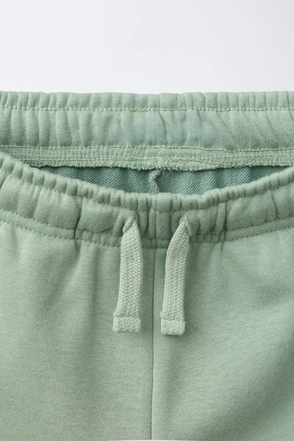 Комплект из двух однотонных бермудских шорт. ZARA, Green/Blue — фото 4