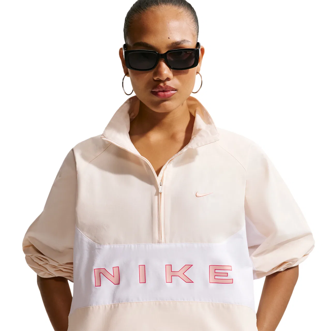 Женская куртка NSW Street HBR Jacket Nike, цвет White/Chalk/Arctic Orange — фото 3