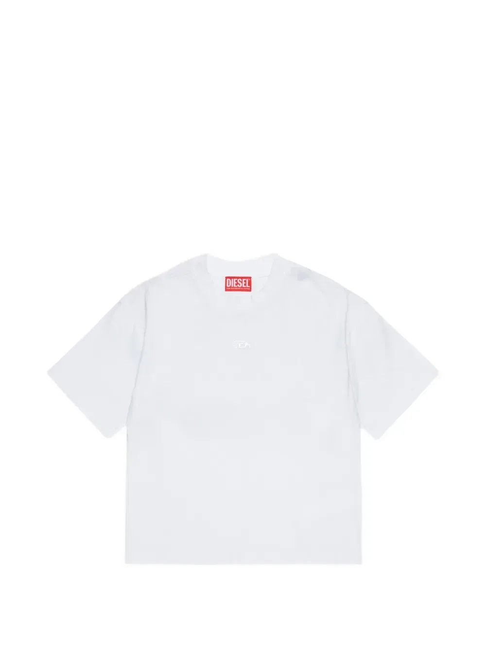 Футболка с вышитым логотипом Diesel Kids, белый