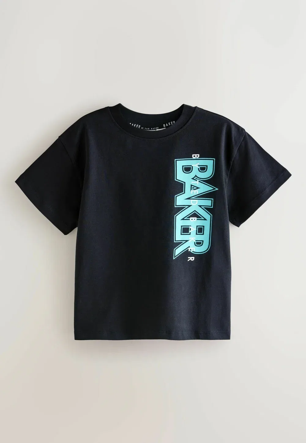 Футболки стандартного кроя с графическим принтом, комплект из 3 штук Baker By Ted Baker, White Black Blue — фото 3